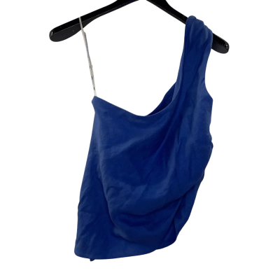 Unison Womens  Size 12 Off-the-shoulder Top Navy Blue 
