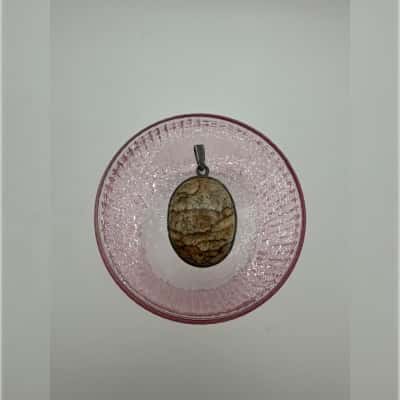  Stone Pendant Stamped 925