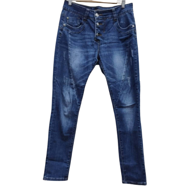 Blue Monkey Womens Size 27 Distressed Jeans Blue (1)