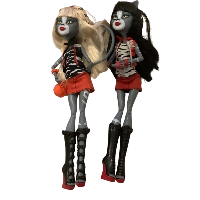 Mattel. Monster High. Werecat Sisters.  Meowlady and Purrsephone.  2012