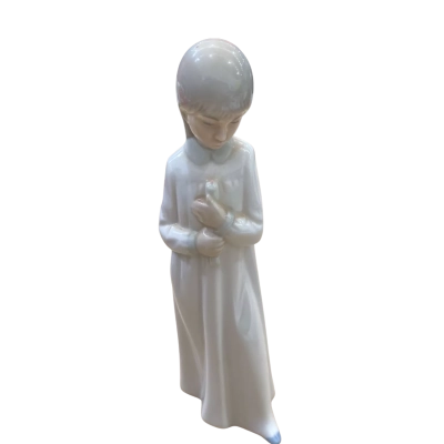 Vintage  Nao Girl Holding Candle Figurine 
