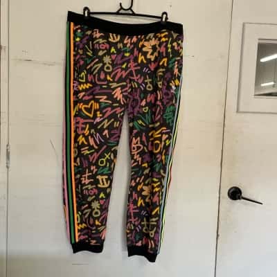 Adidas Womens  Size XXL Tracksuit Pants Black  / Multicoloured 