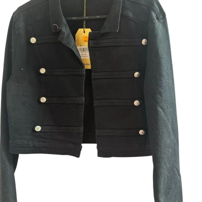 Refuge Womens  Size XL Denim Jacket Black  