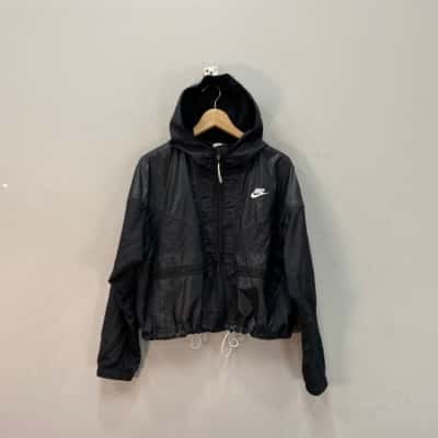 Nike Womens  Size M Cropped Jacket Black  