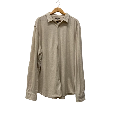 Just Jeans Mens  Size XXXL Long Sleeve Shirt Natural 