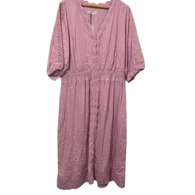 City Chic Womens  Size 22 / XL Midi Dress / Party Dress Pink  