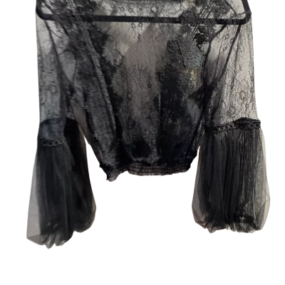 BNWT A.Peach Womens  Size S Top Black  