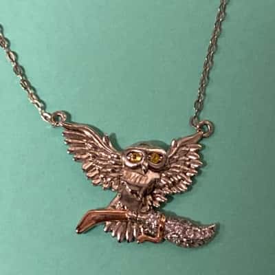  Sterling silver Owl necklace 