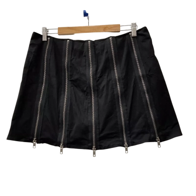 Black Friday Mini Skort/Skirt Black Edgy Style Size 16