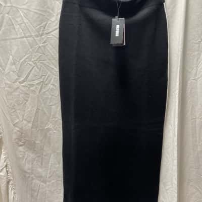 Oxford Womens  Size 8 Midi Skirt Black  / White 
