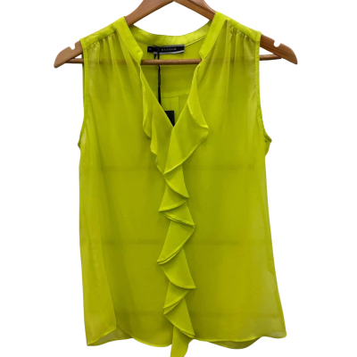 Basque Womens  Size 8 Sleeveless Top Yellow 