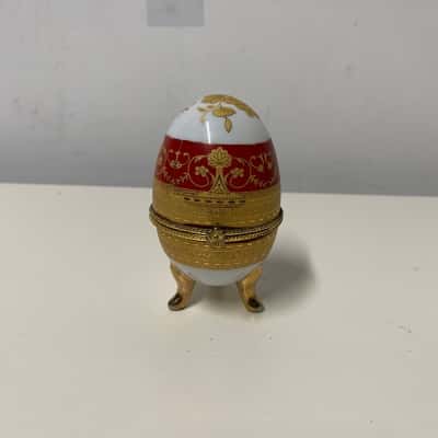 Porcelain Egg Trinket Box