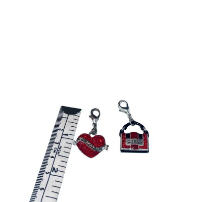 Clip on charms heart shape and handbag shape