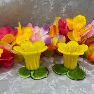Flower Shaped Candle Holders