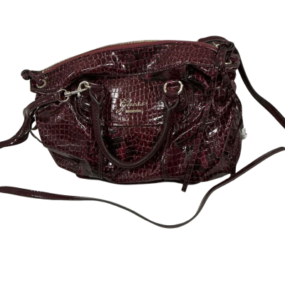 “Guess” purple leather bag