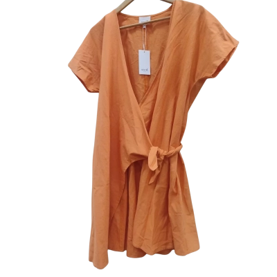 Seed Heritage Womens Size 12 Wrap Dress Coral (14)