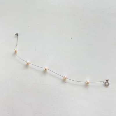 925 Sterling Silver Pearl Bracelet 
