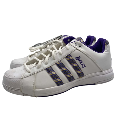 BNWT Adidas Mens  Size 10.5 / 11 Sneakers Purple / White NBA Pro Lux
