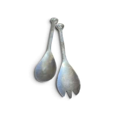 Vintage salad servers