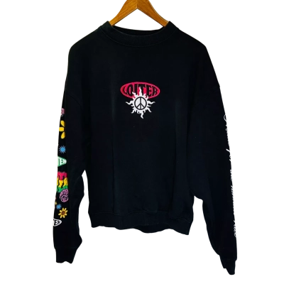 LOITER  Size M Crew Neck Jumper Black  
