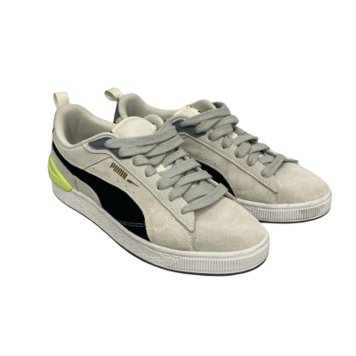 Puma Mens Suede Bloc Shoes Size 42 EU 9 US Grey / White 