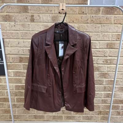 Katies Womens dark brown blazer jacket Size 16 