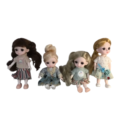 4 x Dolls as pictured Approx 16 x 5cm