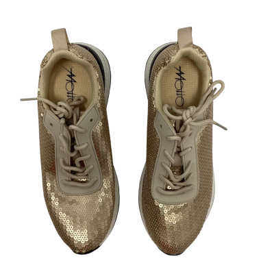 Mollo  Womens  Size 7 Sneakers Gold 