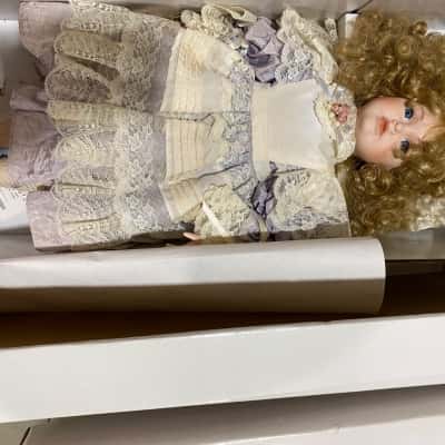 Hillview Lane Antique Ceramic Doll