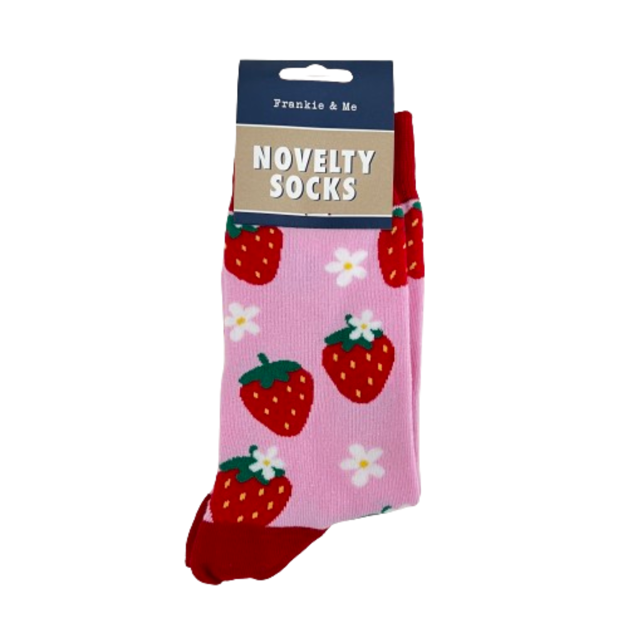 New Frankie & Me Unisex Novelty Socks One Size Fits Most Strawberry
