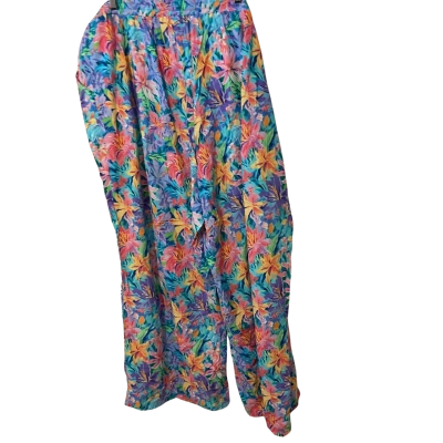 Curvaceous  Womens  Size XL Casual Pants Floral / Multicoloured 