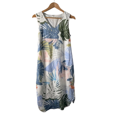 Sportscraft Womens  Size 10 Midi Dress Multicoloured / White 