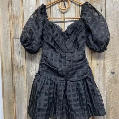 All About May Womens  Size 8 Mini Dress Black  
