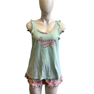 Peter Alexander Women's Size S Summer PJ Set Amour Dessert Print 