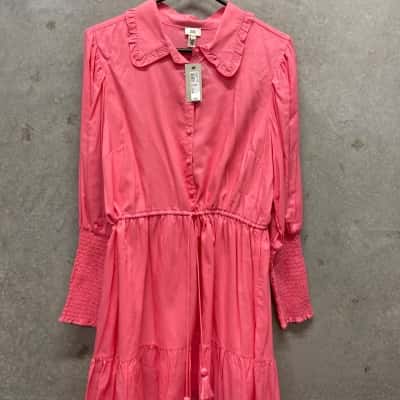 River Island Womens  Size 14 Casual Dress Pink  