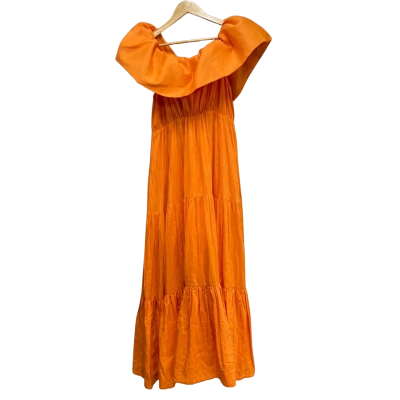 Country Road Womens  Size 10 Tiered Maxi Dress Orange 
