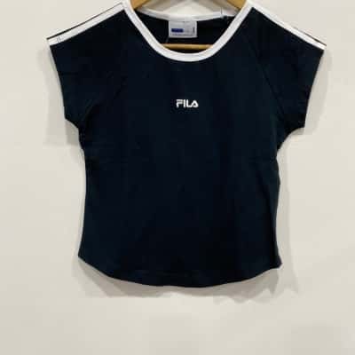 Fila Womens  Size S Black  / White T-Shirt 