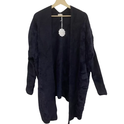  Womens Purle Size 0 Longline Cardigan Navy Blue 