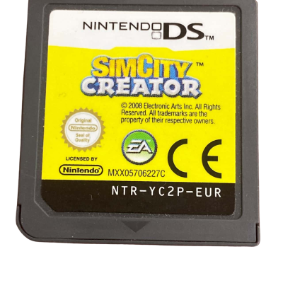 Sim City Creator. Nintendo DS cartridge