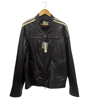 Vera Pelle Mens  Size XL Leather Jacket Black  