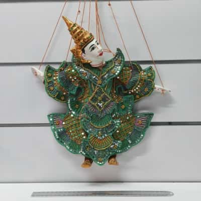 Traditional Burmese Marionette (Yoke thé) – Prince (Mintha) or Deity Character