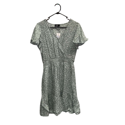 self portrait green knit dress Green Viscose Knit Midi Dress – self-portrait-EU