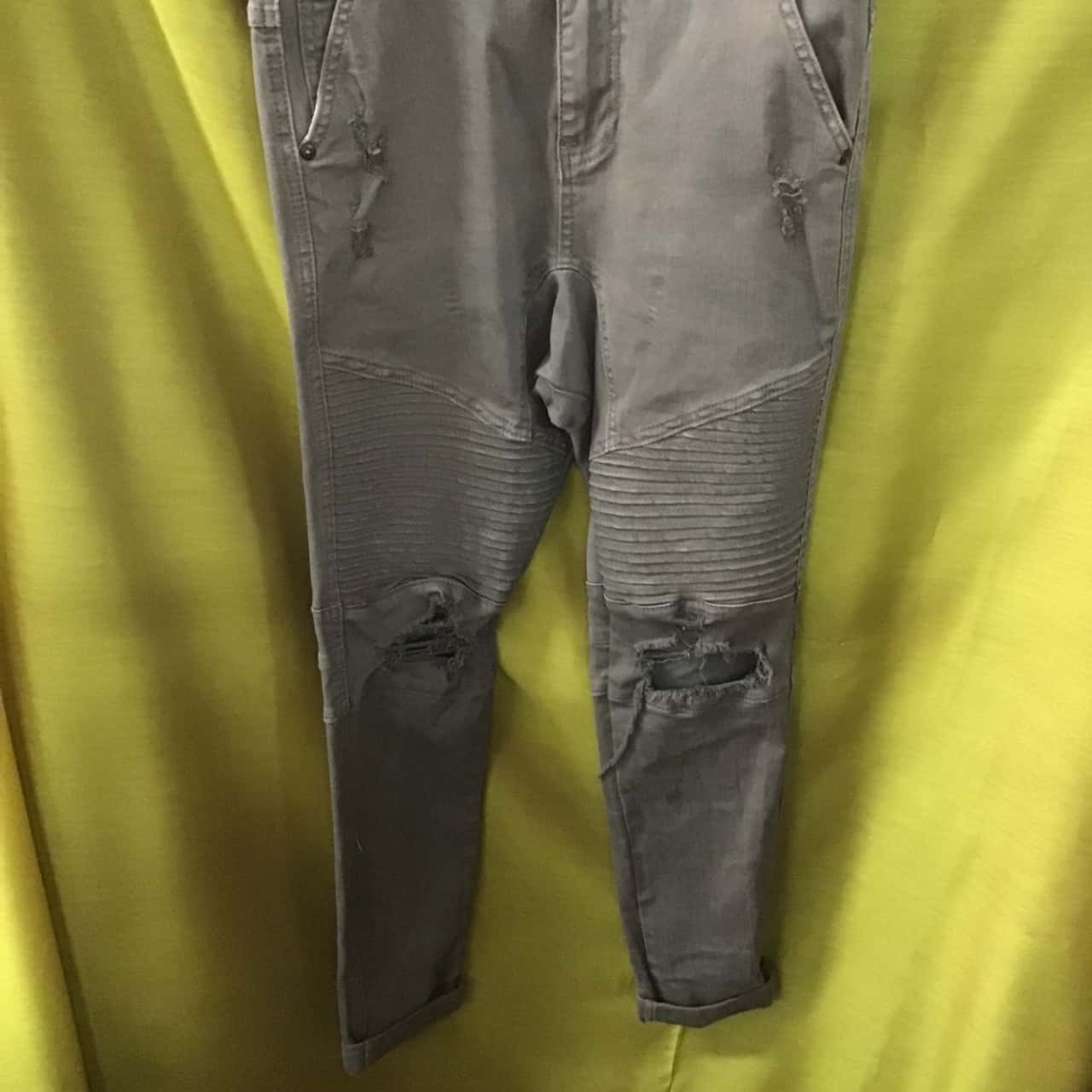 Silent Theory , Mens, Size 30, Distressed Skinny Jeans, Green