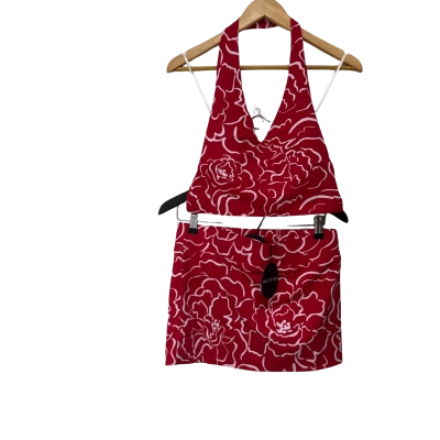 BNWT White Fox Womens  Size S Red / White Top and skirt 