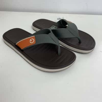 Cartago Brown Green Paris Thong Sandals  Size 9 