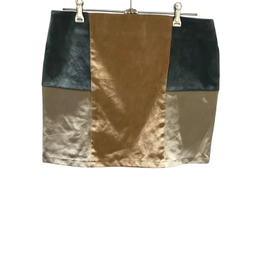 Minkpink Womens  Size L Mini Skirt Brown / Green 