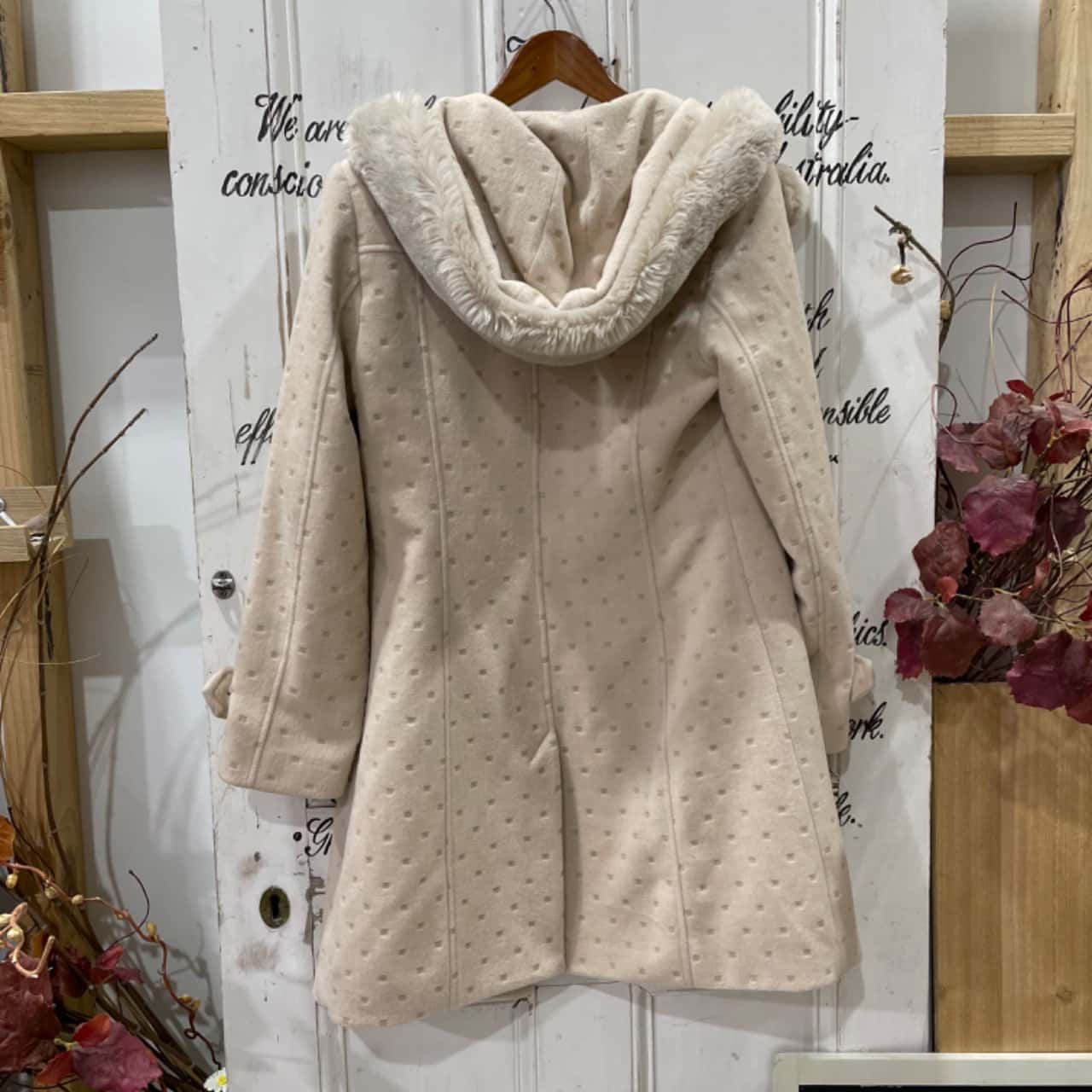 78% WOOL DESIGNER JACKET!! Alannah Hill Brand!! Womens Size 12 Hood ...
