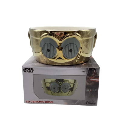 BNIB Disney Star Wars C-3PO 3D Ceramic Bowl (office)