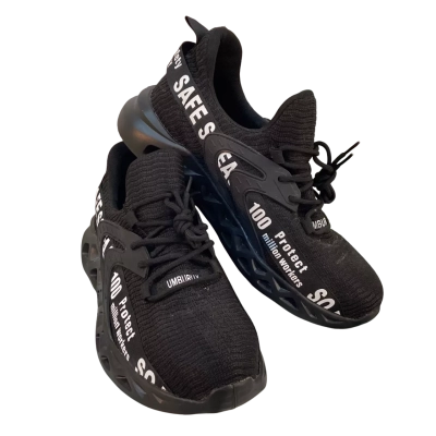 Umburlly Mens Size 45 Steel Toe Safety Trainers Black  