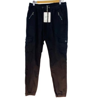 Wakee - Black Cargo Pants (Size 12)